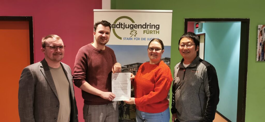 Übergabe Spendengelder an Stadtjugendring